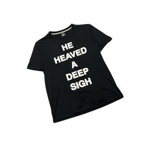 Number (N)ine Aw03 "He Heaved a Deep Sigh" Black Tee Size 3